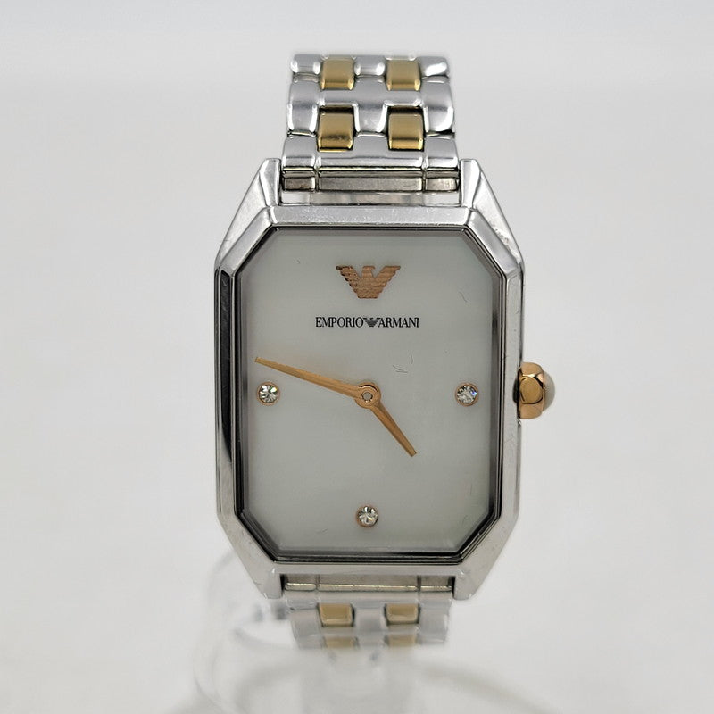 【中古品】【メンズ/レディース】 Emporio Armani エンポリオ・アルマーニ GIOIA AR11146 クォーツ 腕時計 198-251221-as-25-izu カラー：シルバー×ゴールド 万代Net店