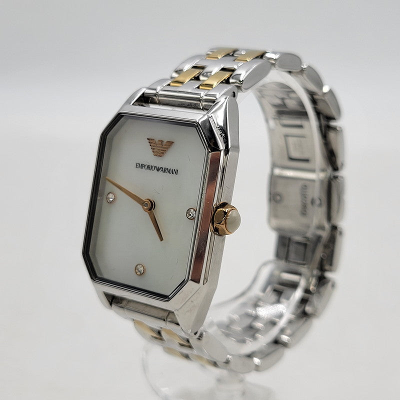 【中古品】【メンズ/レディース】 Emporio Armani エンポリオ・アルマーニ GIOIA AR11146 クォーツ 腕時計 198-251221-as-25-izu カラー：シルバー×ゴールド 万代Net店