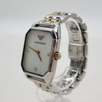 【中古品】【メンズ/レディース】 Emporio Armani エンポリオ・アルマーニ GIOIA AR11146 クォーツ 腕時計 198-251221-as-25-izu カラー：シルバー×ゴールド 万代Net店