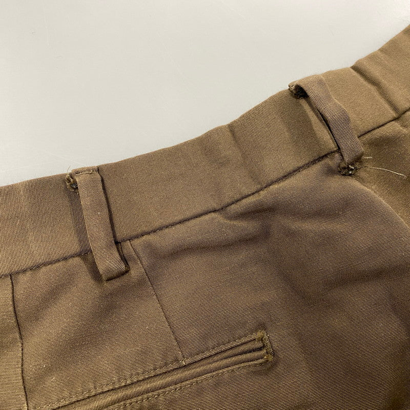 【中古品】【メンズ】 RIPRAP リップラップ TWO TUCK SLACKS RRP0702 ツータックスラックス パンツ ボトムス 151-251223-as-25-izu サイズ：LARGE-SHORT カラー：ブラウン 万代Net店