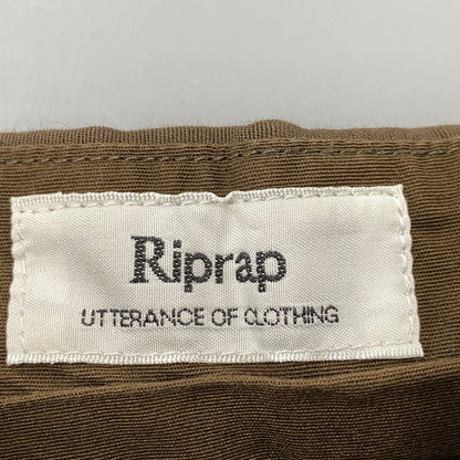【中古品】【メンズ】 RIPRAP リップラップ TWO TUCK SLACKS RRP0702 ツータックスラックス パンツ ボトムス 151-251223-as-25-izu サイズ：LARGE-SHORT カラー：ブラウン 万代Net店