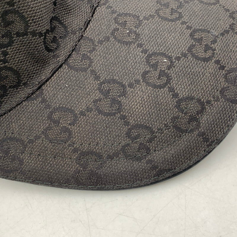 【中古品】【メンズ/レディース】 GUCCI グッチ GG CANVAS BASEBALL CAP GG キャンバス ベースボール キャップ 帽子 183-251216-yn-02-izu サイズ：M/58 カラー：ブラック 万代Net店
