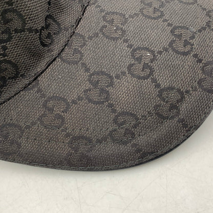 【中古品】【メンズ/レディース】 GUCCI グッチ GG CANVAS BASEBALL CAP GG キャンバス ベースボール キャップ 帽子 183-251216-yn-02-izu サイズ：M/58 カラー：ブラック 万代Net店