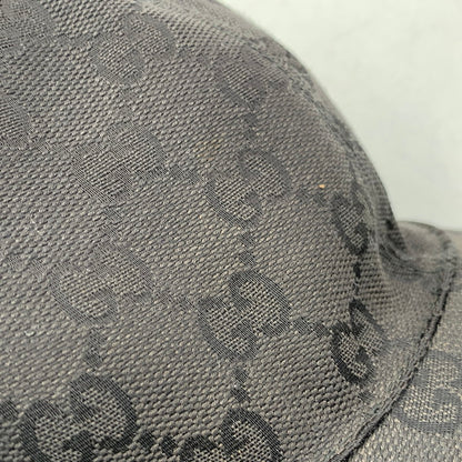 【中古品】【メンズ/レディース】 GUCCI グッチ GG CANVAS BASEBALL CAP GG キャンバス ベースボール キャップ 帽子 183-251216-yn-02-izu サイズ：M/58 カラー：ブラック 万代Net店