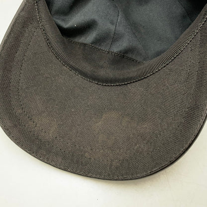 【中古品】【メンズ/レディース】 GUCCI グッチ GG CANVAS BASEBALL CAP GG キャンバス ベースボール キャップ 帽子 183-251216-yn-02-izu サイズ：M/58 カラー：ブラック 万代Net店