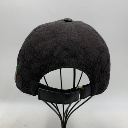 【中古品】【メンズ/レディース】 GUCCI グッチ GG CANVAS BASEBALL CAP GG キャンバス ベースボール キャップ 帽子 183-251216-yn-02-izu サイズ：M/58 カラー：ブラック 万代Net店