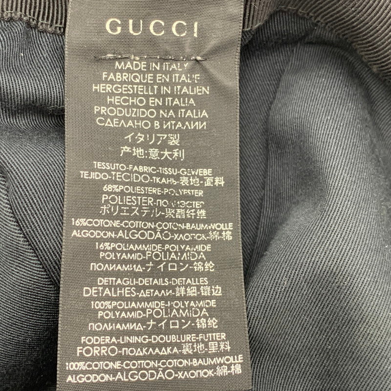 【中古品】【メンズ/レディース】 GUCCI グッチ GG CANVAS BASEBALL CAP GG キャンバス ベースボール キャップ 帽子 183-251216-yn-02-izu サイズ：M/58 カラー：ブラック 万代Net店