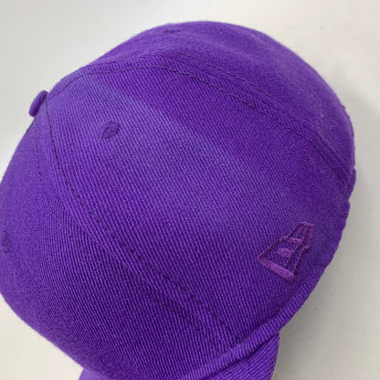 【中古品】【メンズ/レディース】 Supreme シュプリーム × NEW ERA ニューエラ 59FIFTY SOLID SIDE LOGO CAP ロゴ キャップ 帽子 185-251216-as-18-izu サイズ：7 1/2（59.6cm） カラー：パープル 万代Net店