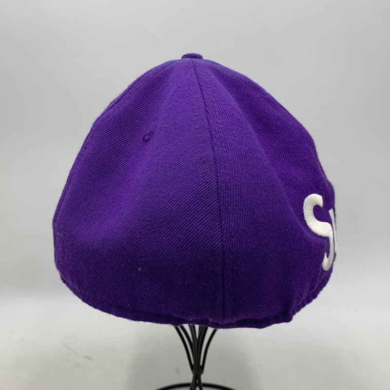 【中古品】【メンズ/レディース】 Supreme シュプリーム × NEW ERA ニューエラ 59FIFTY SOLID SIDE LOGO CAP ロゴ キャップ 帽子 185-251216-as-18-izu サイズ：7 1/2（59.6cm） カラー：パープル 万代Net店