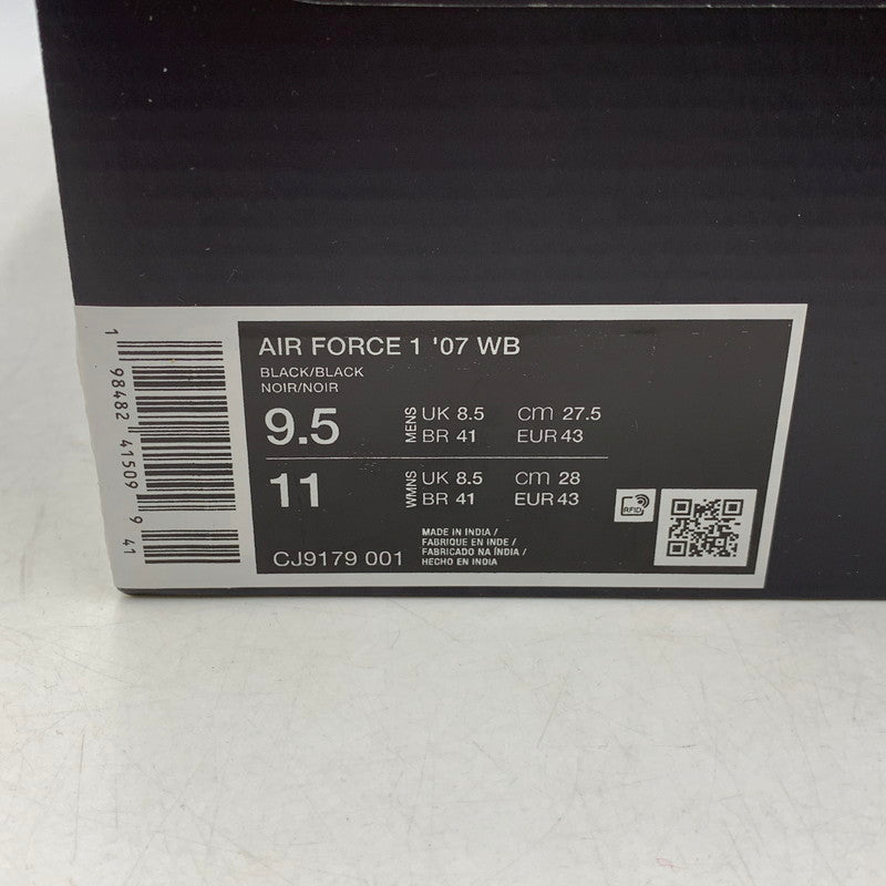 【中古美品】【メンズ】 NIKE ナイキ CJ9179-001 AIR FORCE 1 LOW '07 WB エアフォース 1ロー スニーカー シューズ 靴 160-251216-cs-20-izu サイズ：27.5cm カラー：BLACK×BLACK 万代Net店