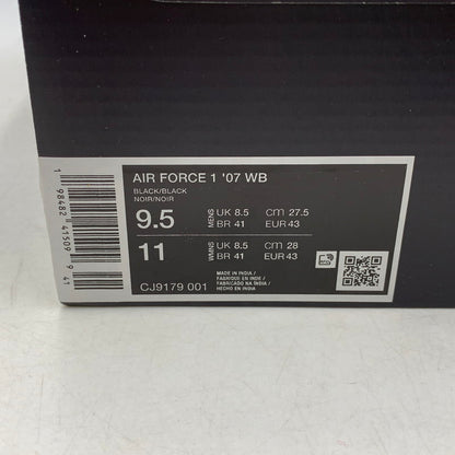 【中古美品】【メンズ】 NIKE ナイキ CJ9179-001 AIR FORCE 1 LOW '07 WB エアフォース 1ロー スニーカー シューズ 靴 160-251216-cs-20-izu サイズ：27.5cm カラー：BLACK×BLACK 万代Net店