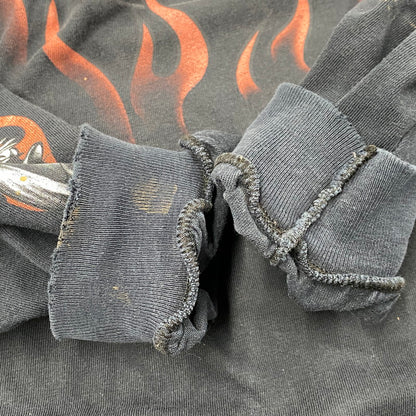 【現状渡し品】【メンズ】 HARLEY DAVIDSON ハーレーダビッドソン LOONEY TUNES FIRE LS TEE ルーニーテューンズ ロングスリーブ Tシャツ USA製 長袖 トップス 146-251216-as-22-izu サイズ：3XL カラー：ブラック 万代Net店