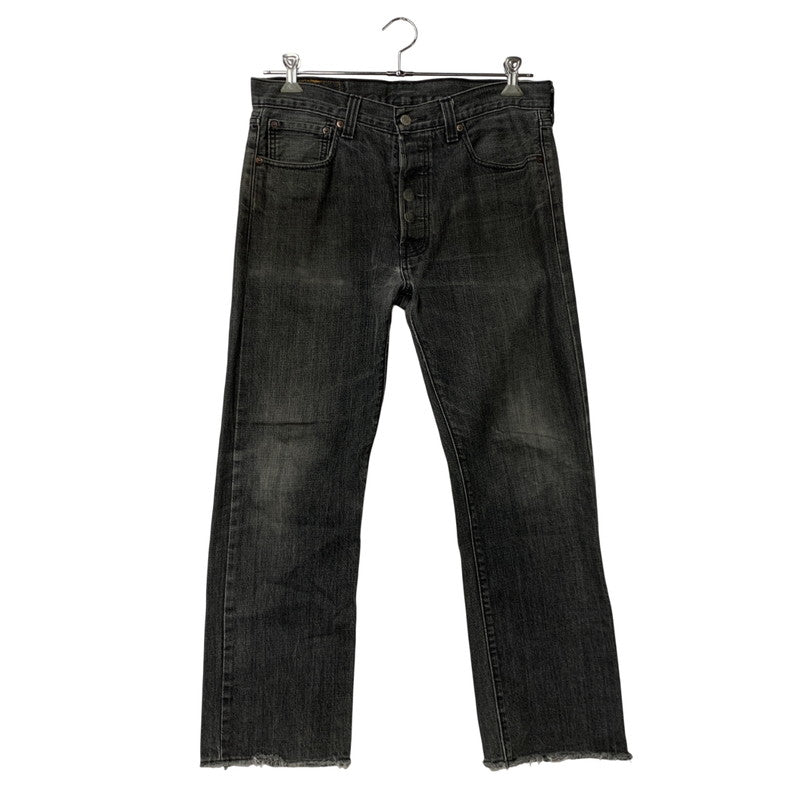 【中古品】【メンズ】 刻印3496 501 先染め BLACK DENIM PANTS ブラック デニム パンツ ボトムス ズボン 157-260110-cs-05-izu サイズ：34×30 カラー：ブラック 万代Net店