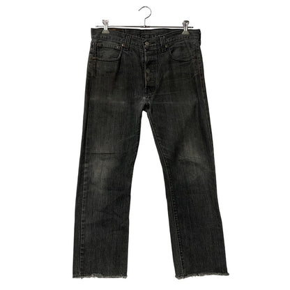 【中古品】【メンズ】 刻印3496 501 先染め BLACK DENIM PANTS ブラック デニム パンツ ボトムス ズボン 157-260110-cs-05-izu サイズ：34×30 カラー：ブラック 万代Net店