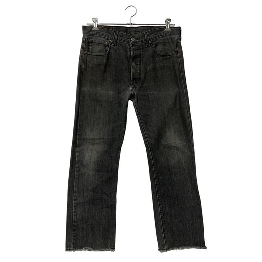 【中古品】【メンズ】 刻印3496 501 先染め BLACK DENIM PANTS ブラック デニム パンツ ボトムス ズボン 157-260110-cs-05-izu サイズ：34×30 カラー：ブラック 万代Net店