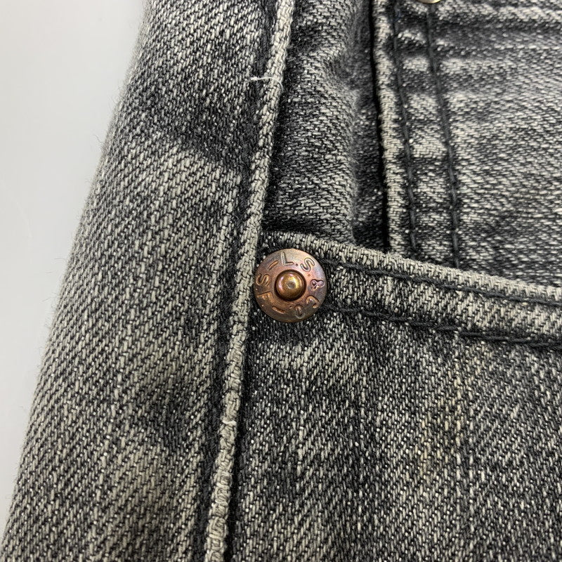 【中古品】【メンズ】 刻印3496 501 先染め BLACK DENIM PANTS ブラック デニム パンツ ボトムス ズボン 157-260110-cs-05-izu サイズ：34×30 カラー：ブラック 万代Net店