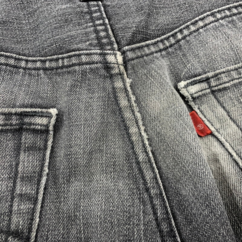 【中古品】【メンズ】 刻印3496 501 先染め BLACK DENIM PANTS ブラック デニム パンツ ボトムス ズボン 157-260110-cs-05-izu サイズ：34×30 カラー：ブラック 万代Net店
