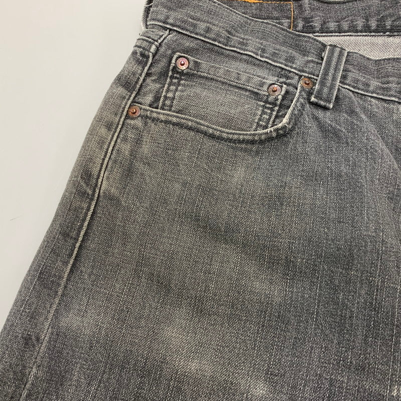 【中古品】【メンズ】 刻印3496 501 先染め BLACK DENIM PANTS ブラック デニム パンツ ボトムス ズボン 157-260110-cs-05-izu サイズ：34×30 カラー：ブラック 万代Net店