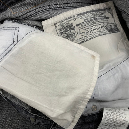 【中古品】【メンズ】 刻印3496 501 先染め BLACK DENIM PANTS ブラック デニム パンツ ボトムス ズボン 157-260110-cs-05-izu サイズ：34×30 カラー：ブラック 万代Net店