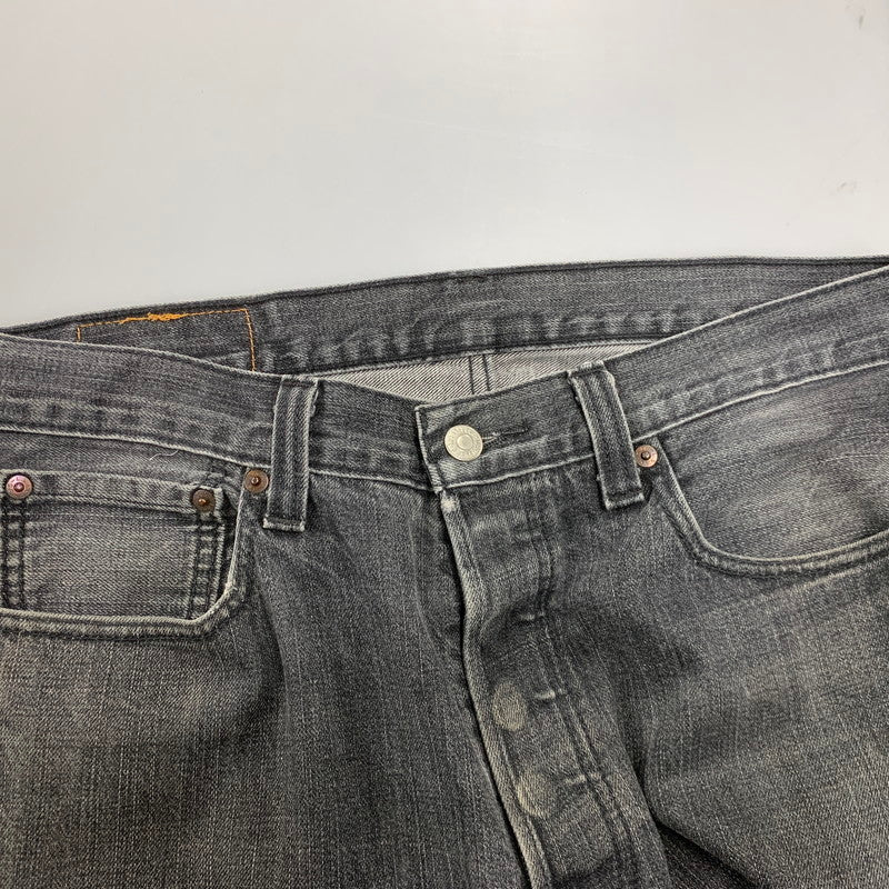 【中古品】【メンズ】 刻印3496 501 先染め BLACK DENIM PANTS ブラック デニム パンツ ボトムス ズボン 157-260110-cs-05-izu サイズ：34×30 カラー：ブラック 万代Net店