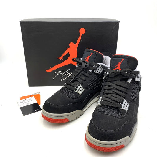 【中古品】【メンズ】 NIKE ナイキ 308497-060 AIR JORDAN 4 RETRO (2019) エアジョーダン 4レトロ スニーカー シューズ 靴 160-251216-cs-19-izu サイズ：28.5cm カラー：BLACK/FIRE RED-CEMENT GREY 万代Net店