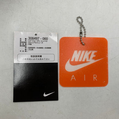 【中古品】【メンズ】 NIKE ナイキ 308497-060 AIR JORDAN 4 RETRO (2019) エアジョーダン 4レトロ スニーカー シューズ 靴 160-251216-cs-19-izu サイズ：28.5cm カラー：BLACK/FIRE RED-CEMENT GREY 万代Net店