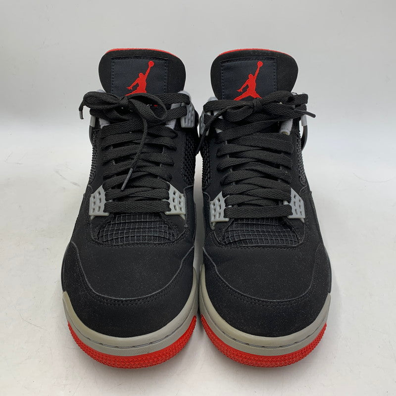【中古品】【メンズ】 NIKE ナイキ 308497-060 AIR JORDAN 4 RETRO (2019) エアジョーダン 4レトロ スニーカー シューズ 靴 160-251216-cs-19-izu サイズ：28.5cm カラー：BLACK/FIRE RED-CEMENT GREY 万代Net店
