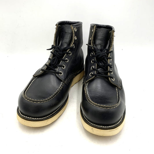 【中古品】【メンズ】 RED WING レッドウィング 8130 刺繍羽タグ IRISH SETTER MOC TOE BOOTS アイリッシュ セッター モック トゥ ブーツ シューズ 靴 164-251216-cs-14-izu サイズ：8 2E カラー：BLACK 万代Net店