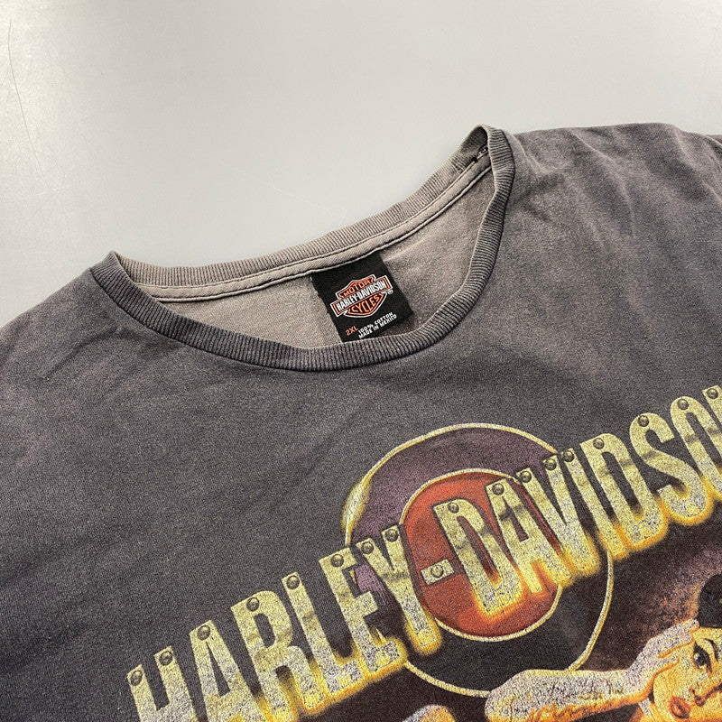 【現状渡し品】【メンズ】 HARLEY DAVIDSON ハーレーダビッドソン HARLEY GIRL SS TEE ショートスリーブ Tシャツ 半袖 トップス 146-251223-as-23-izu サイズ：2XL カラー：ブラック系 万代Net店