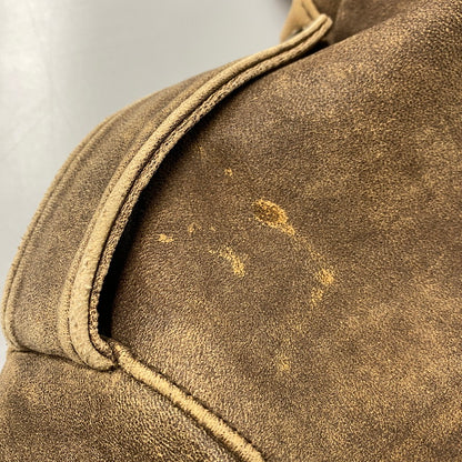 【現状渡し品】【メンズ】 USED G-1 LAMB LEATHER JACKET K1-110 ラムレザージャケット アウター 146-251216-as-24-izu サイズ：M カラー：ブラウン 万代Net店