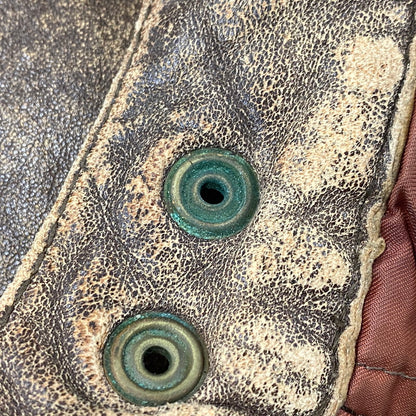 【現状渡し品】【メンズ】 USED G-1 LAMB LEATHER JACKET K1-110 ラムレザージャケット アウター 146-251216-as-24-izu サイズ：M カラー：ブラウン 万代Net店