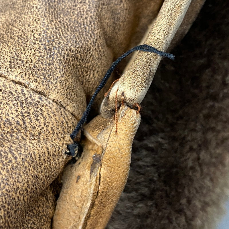 【現状渡し品】【メンズ】 USED G-1 LAMB LEATHER JACKET K1-110 ラムレザージャケット アウター 146-251216-as-24-izu サイズ：M カラー：ブラウン 万代Net店