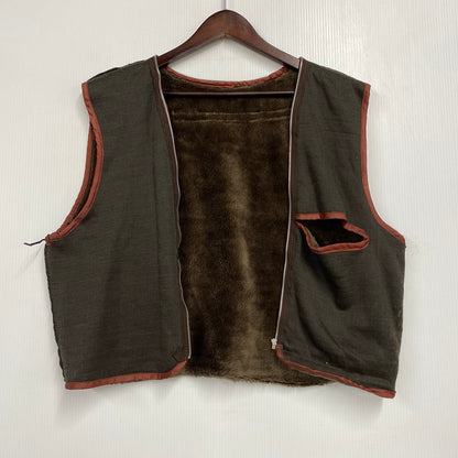 【現状渡し品】【メンズ】 USED G-1 LAMB LEATHER JACKET K1-110 ラムレザージャケット アウター 146-251216-as-24-izu サイズ：M カラー：ブラウン 万代Net店