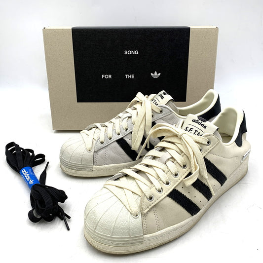【中古品】【メンズ】 adidas アディダス × SONG FOR THE MUTE ソング フォー ザ ミュート JQ0958 SUPERSTAR 82 スーパースター スニーカー シューズ 靴 161-251217-kh-07-izu サイズ：27.5cm カラー：CREAM WHITE/CORE BLACK/OFF WHITE 万代Net店