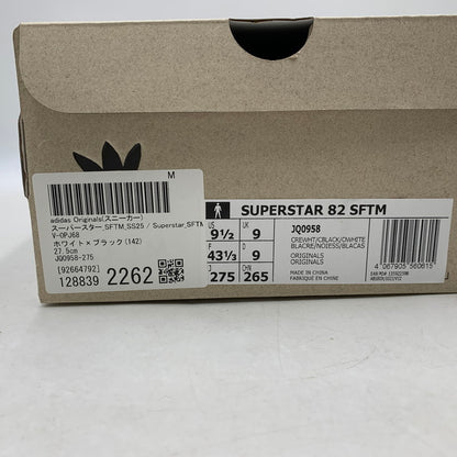 【中古品】【メンズ】 adidas アディダス × SONG FOR THE MUTE ソング フォー ザ ミュート JQ0958 SUPERSTAR 82 スーパースター スニーカー シューズ 靴 161-251217-kh-07-izu サイズ：27.5cm カラー：CREAM WHITE/CORE BLACK/OFF WHITE 万代Net店