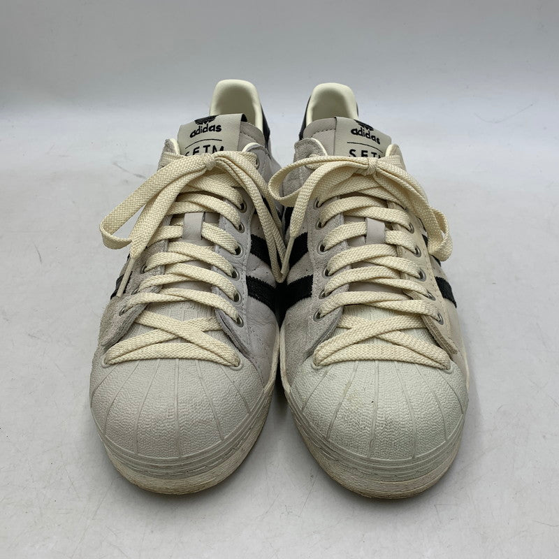 【中古品】【メンズ】 adidas アディダス × SONG FOR THE MUTE ソング フォー ザ ミュート JQ0958 SUPERSTAR 82 スーパースター スニーカー シューズ 靴 161-251217-kh-07-izu サイズ：27.5cm カラー：CREAM WHITE/CORE BLACK/OFF WHITE 万代Net店