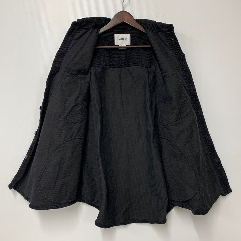 【中古品】【メンズ】 WTAPS ダブルタップス 242WVDT-SHM05 24AW WCPO LS COTTON CORDUROY ダブルシーピーオー ロングスリーブ コットン コーデュロイ 142-251217-cs-05-izu サイズ：02 カラー：ブラック 万代Net店