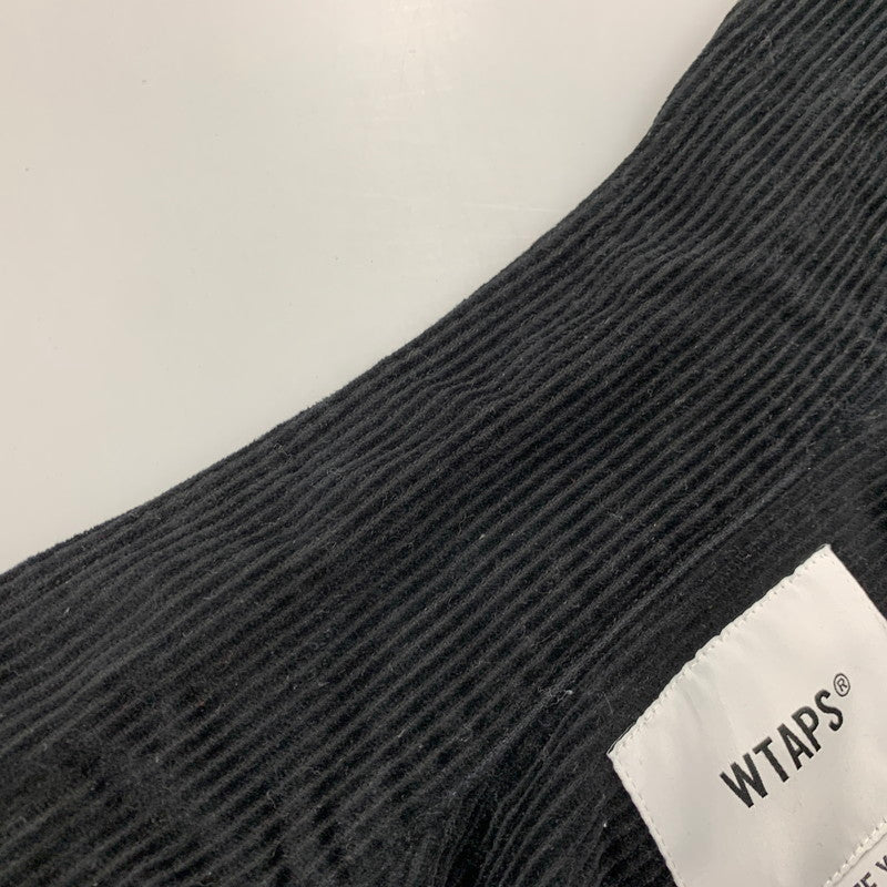 【中古品】【メンズ】 WTAPS ダブルタップス 242WVDT-SHM05 24AW WCPO LS COTTON CORDUROY ダブルシーピーオー ロングスリーブ コットン コーデュロイ 142-251217-cs-05-izu サイズ：02 カラー：ブラック 万代Net店