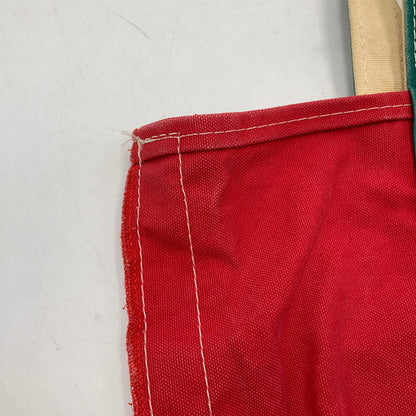 【中古品】【メンズ/レディース】 L.L.Bean エルエルビーン 90S カタディンロゴ トートバッグ カバン 鞄 188-251217-kh-01-izu カラー：レッド×グリーン 万代Net店