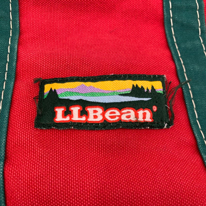 【中古品】【メンズ/レディース】 L.L.Bean エルエルビーン 90S カタディンロゴ トートバッグ カバン 鞄 188-251217-kh-01-izu カラー：レッド×グリーン 万代Net店