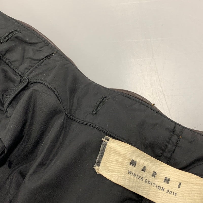 【中古品】【レディース】 W11CPMAK1CNW0TN211 国内正規 11AW NO COLLAR DOWN COAT ノー カラー ダウン コート アウター 168-251217-cs-03-izu サイズ：40 カラー：ブラウン 万代Net店