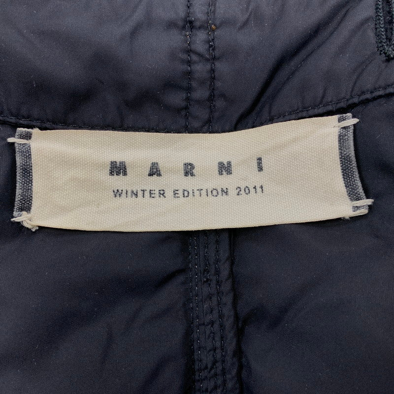 【中古品】【レディース】 W11CPMAK1CNW0TN211 国内正規 11AW NO COLLAR DOWN COAT ノー カラー ダウン コート アウター 168-251217-cs-03-izu サイズ：40 カラー：ブラウン 万代Net店