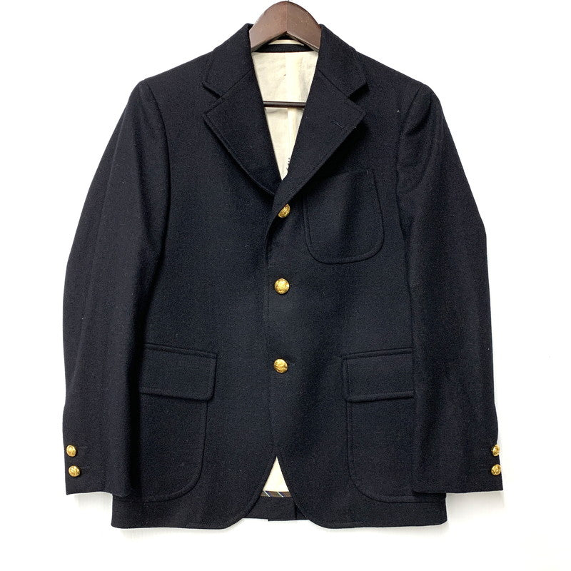 【中古品】【メンズ】 J.PRESS×BLUE BLUE ジェイプレス×ブルーブルー 金ボタン 3B WOOL TAILORED JACKET ウール テーラード ジャケット アウター 145-251217-cs-08-izu サイズ：1 カラー：ブラック 万代Net店