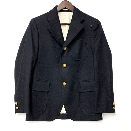【中古品】【メンズ】 J.PRESS×BLUE BLUE ジェイプレス×ブルーブルー 金ボタン 3B WOOL TAILORED JACKET ウール テーラード ジャケット アウター 145-251217-cs-08-izu サイズ：1 カラー：ブラック 万代Net店