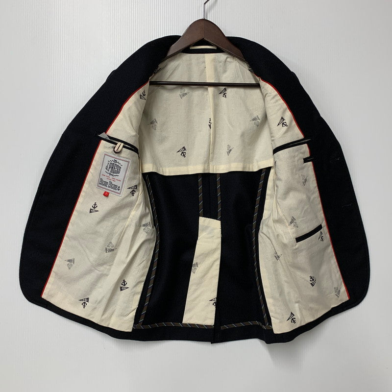 【中古品】【メンズ】 J.PRESS×BLUE BLUE ジェイプレス×ブルーブルー 金ボタン 3B WOOL TAILORED JACKET ウール テーラード ジャケット アウター 145-251217-cs-08-izu サイズ：1 カラー：ブラック 万代Net店