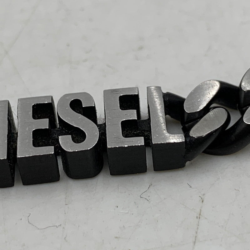 【中古品】【メンズ/レディース】 DIESEL ディーゼル DX1385040 喜平 STAINLESS NECKLACE ステンレス ネックレス キヘイ アクセサリー 192-251217-kh-02-izu カラー：ブラック×シルバー 万代Net店