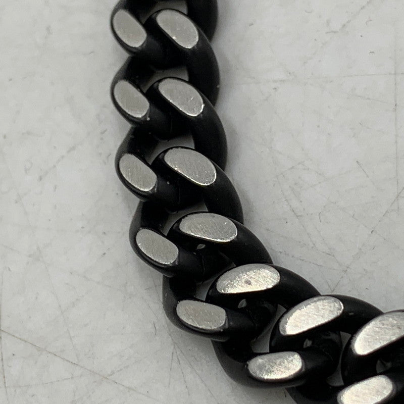 【中古品】【メンズ/レディース】 DIESEL ディーゼル DX1385040 喜平 STAINLESS NECKLACE ステンレス ネックレス キヘイ アクセサリー 192-251217-kh-02-izu カラー：ブラック×シルバー 万代Net店