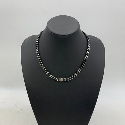 【中古品】【メンズ/レディース】 DIESEL ディーゼル DX1385040 喜平 STAINLESS NECKLACE ステンレス ネックレス キヘイ アクセサリー 192-251217-kh-02-izu カラー：ブラック×シルバー 万代Net店