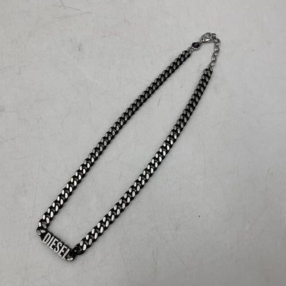 【中古品】【メンズ/レディース】 DIESEL ディーゼル DX1385040 喜平 STAINLESS NECKLACE ステンレス ネックレス キヘイ アクセサリー 192-251217-kh-02-izu カラー：ブラック×シルバー 万代Net店