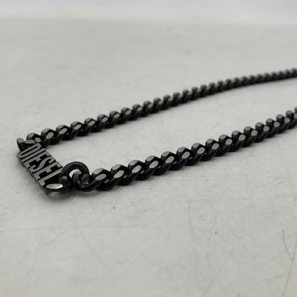 【中古品】【メンズ/レディース】 DIESEL ディーゼル DX1385040 喜平 STAINLESS NECKLACE ステンレス ネックレス キヘイ アクセサリー 192-251217-kh-02-izu カラー：ブラック×シルバー 万代Net店